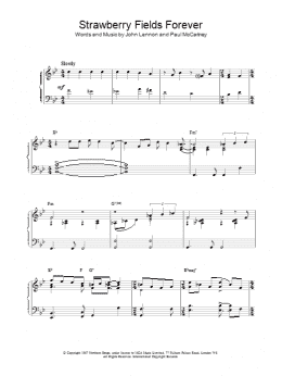 page one of Strawberry Fields Forever (Piano Solo)