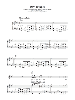 page one of Day Tripper (Piano, Vocal & Guitar Chords)