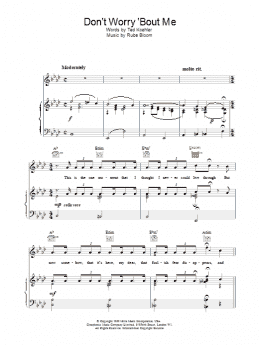 page one of Don't Worry 'Bout Me (Piano, Vocal & Guitar Chords)