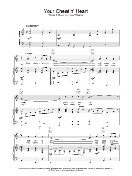 page one of Your Cheatin' Heart (Piano, Vocal & Guitar Chords)