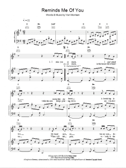 page one of Reminds Me Of You (Piano, Vocal & Guitar Chords)