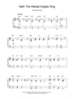 page one of Hark! The Herald Angels Sing (Piano, Vocal & Guitar Chords)