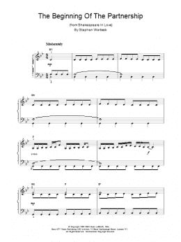 page one of The Beginning Of The Partnership (Piano Solo)