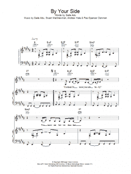 page one of By Your Side (Piano, Vocal & Guitar Chords)