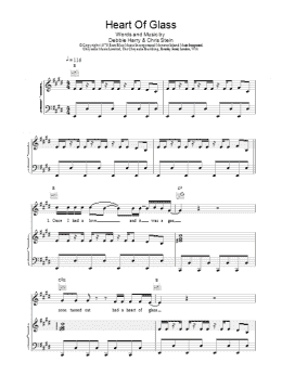 page one of Heart Of Glass (Piano, Vocal & Guitar Chords)