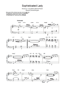page one of Sophisticated Lady (Piano Solo)