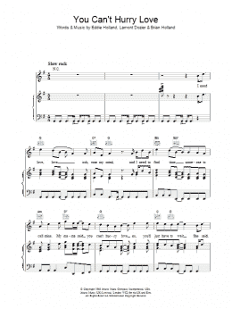 page one of You Can't Hurry Love (Piano, Vocal & Guitar Chords)