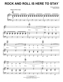 page one of Rock And Roll Is Here To Stay (Piano, Vocal & Guitar Chords (Right-Hand Melody))