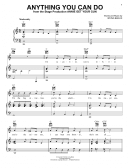 page one of Anything You Can Do (Piano, Vocal & Guitar Chords (Right-Hand Melody))