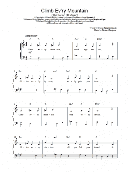 page one of Climb Ev'ry Mountain (Piano Solo)