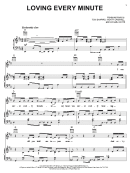 page one of Loving Every Minute (Piano, Vocal & Guitar Chords (Right-Hand Melody))