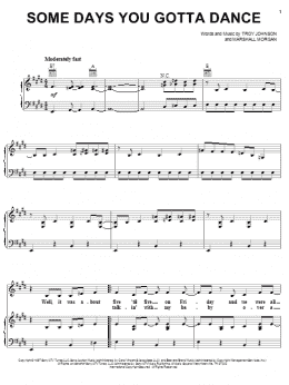 page one of Some Days You Gotta Dance (Piano, Vocal & Guitar Chords (Right-Hand Melody))