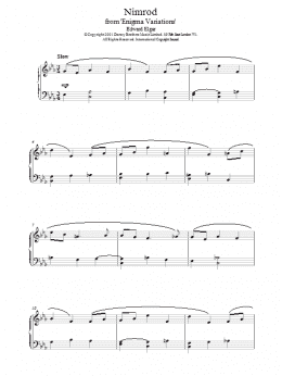 page one of Nimrod from Enigma Variations (Piano Solo)