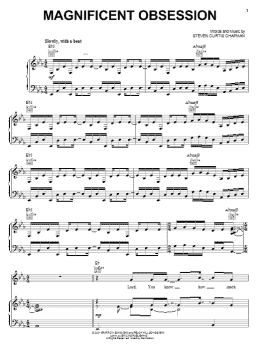 page one of Magnificent Obsession (Piano, Vocal & Guitar Chords (Right-Hand Melody))