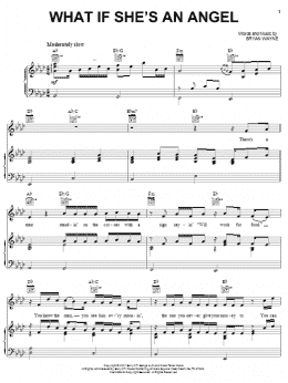 page one of What If She's An Angel (Piano, Vocal & Guitar Chords (Right-Hand Melody))