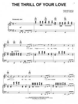 page one of The Thrill Of Your Love (Piano, Vocal & Guitar Chords (Right-Hand Melody))