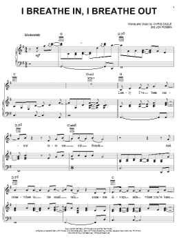 page one of I Breathe In, I Breathe Out (Piano, Vocal & Guitar Chords (Right-Hand Melody))