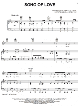 page one of Song Of Love (Piano, Vocal & Guitar Chords (Right-Hand Melody))