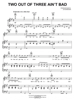 page one of Two Out Of Three Ain't Bad (Piano, Vocal & Guitar Chords (Right-Hand Melody))