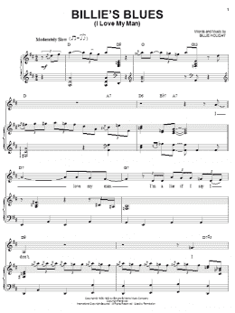 page one of Billie's Blues (I Love My Man) (Piano & Vocal)