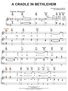 page one of A Cradle In Bethlehem (Piano, Vocal & Guitar Chords (Right-Hand Melody))