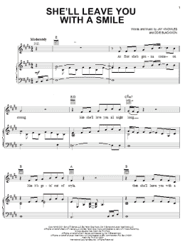 page one of She'll Leave You With A Smile (Piano, Vocal & Guitar Chords (Right-Hand Melody))