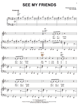page one of See My Friends (Piano, Vocal & Guitar Chords (Right-Hand Melody))