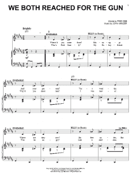 page one of We Both Reached For The Gun (Piano & Vocal)