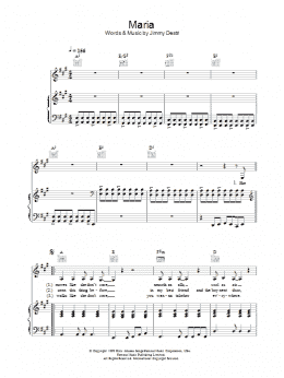 page one of Maria (Piano, Vocal & Guitar Chords)