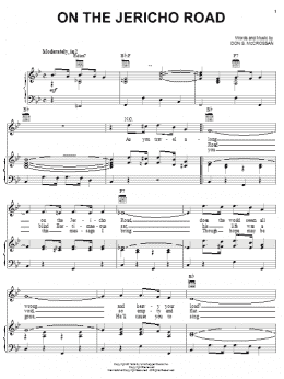 page one of On The Jericho Road (Piano, Vocal & Guitar Chords (Right-Hand Melody))