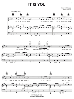page one of It Is You (Piano, Vocal & Guitar Chords (Right-Hand Melody))