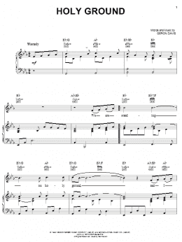 page one of Holy Ground (Piano, Vocal & Guitar Chords (Right-Hand Melody))