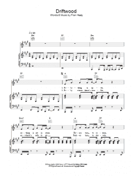 page one of Driftwood (Piano, Vocal & Guitar Chords)