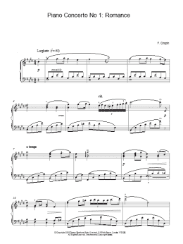 page one of Piano Concerto No. 1: Romance (Piano Solo)