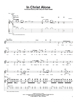 page one of In Christ Alone (Guitar Tab)