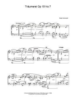 page one of Traumerei Op 15 No 7 (Piano Solo)