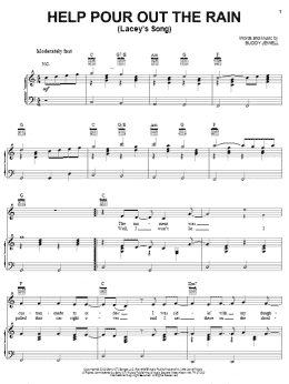 page one of Help Pour Out The Rain (Lacey's Song) (Piano, Vocal & Guitar Chords (Right-Hand Melody))