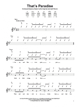 page one of That's Paradise (Easy Guitar)
