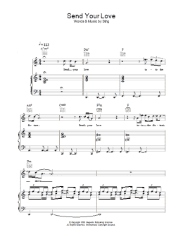 page one of Send Your Love (Piano, Vocal & Guitar Chords)