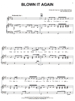 page one of Blown It Again (Piano, Vocal & Guitar Chords (Right-Hand Melody))