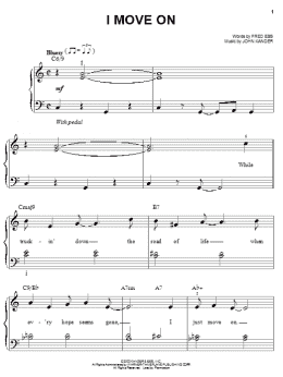 page one of I Move On (Easy Piano)