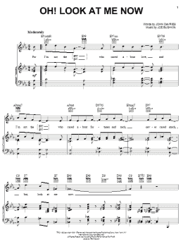 page one of Oh! Look At Me Now (Piano, Vocal & Guitar Chords (Right-Hand Melody))