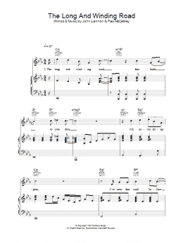 page one of The Long And Winding Road (Piano, Vocal & Guitar Chords)
