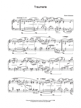 page one of Traumerie (Piano Solo)