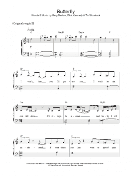 page one of Butterfly (Piano Solo)