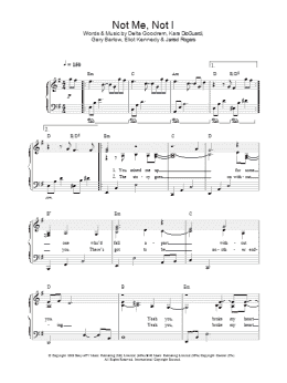 page one of Not Me, Not I (Piano Solo)