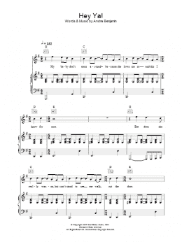 page one of Hey Ya! (Piano, Vocal & Guitar Chords)
