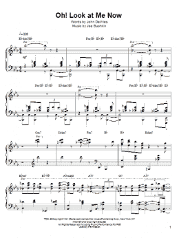 page one of Oh! Look At Me Now (Piano Solo)