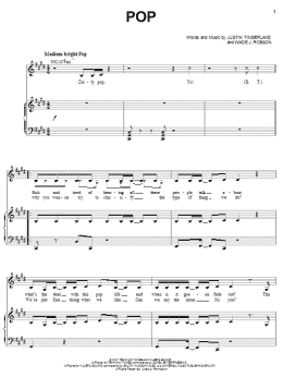 page one of Pop (Piano, Vocal & Guitar Chords (Right-Hand Melody))