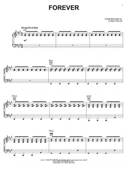 page one of Forever (Piano, Vocal & Guitar Chords (Right-Hand Melody))